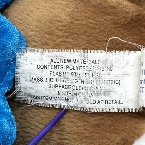 Nanco Sad Sam Dog Plush Blue Angel Wings Flowers Valentine Heart Sad Eyes 10 In - Picture 10 of 12